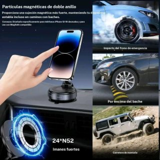 Soporte Móvil Coche/Escritorio Magnético