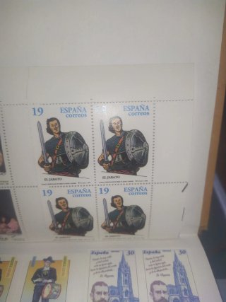 Bloque de sellos España