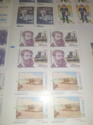 Bloque de sellos España