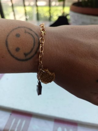 Bracciale charm dolci e croissant