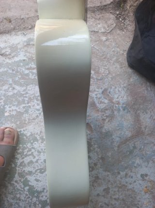 Guitarra BONTEMPI blanca con pegatinas