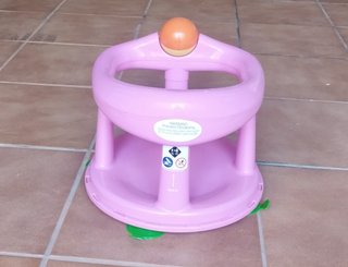 Asiento bebé para baño rosa