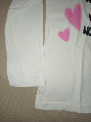 Camiseta Zara niña 8 años oso y frase