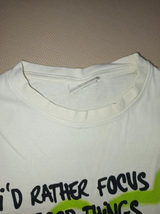 Camiseta Zara niña 8 años oso y frase