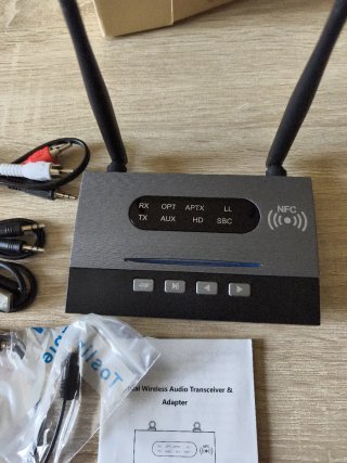 Transmisor Receptor Audio Óptico Bluetooth NFC