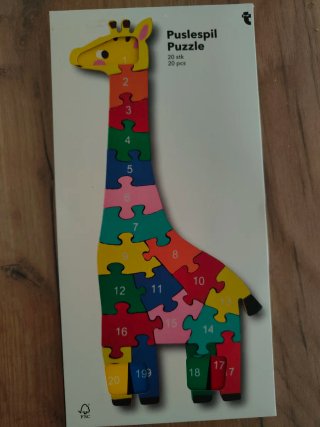 Puzzle Jirafa Numérica 20 Piezas