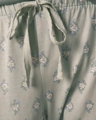 Pijama mujer largo verde XL