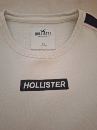 Sudadera Hollister Blanca Talla XS