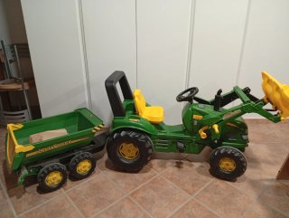 Tractor John Deere Pedales Carga Niño