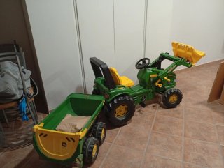 Tractor John Deere Pedales Carga Niño