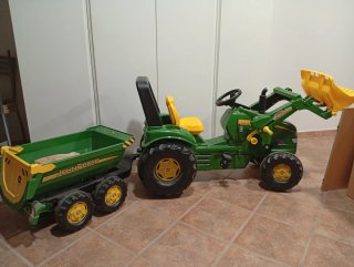 Tractor John Deere Pedales Carga Niño