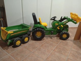 Tractor John Deere Pedales Carga Niño