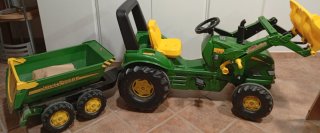 Tractor John Deere Pedales Carga Niño