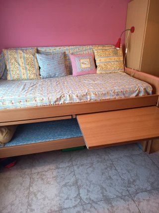 Cama nido con cama extra y cajones