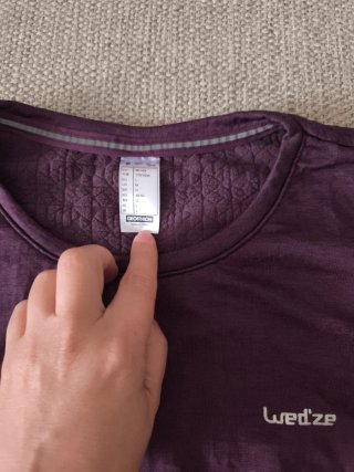 Camiseta manga larga Quechua morada Talla M