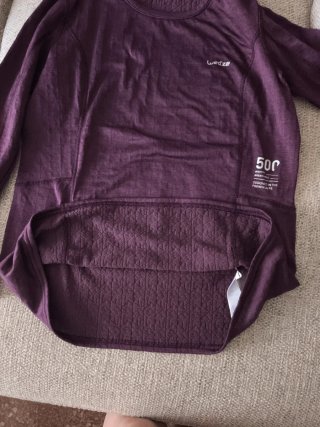 Camiseta manga larga Quechua morada Talla M