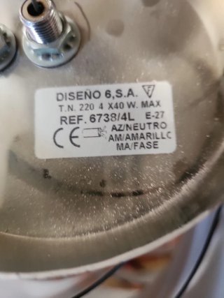 Lámpara de techo moderna plateada