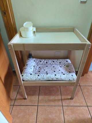 Cambiador bebé madera nuevo