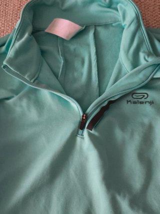 Camiseta Térmica Kalennji Teal Media Cremallera