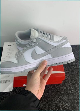Nike Dunk Low Gris y Blanco Talla 36