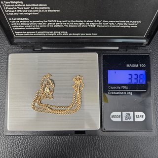 Cadena Cubana Fina 18K Oro 3,38gr 42cm