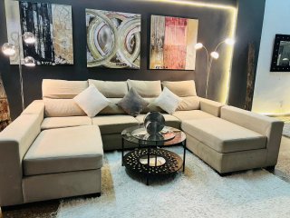 Sofá Chaise Longue Doble Beige