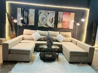 Sofá Chaise Longue Doble Beige