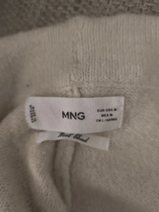 Pantalón culotte beige tejido