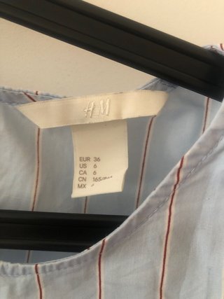 Vestido T36 azul con volantes
