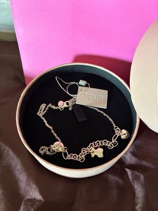 Collar TOUS original Luah plata 3 motivos etiqueta