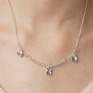 Collar TOUS original Luah plata 3 motivos etiqueta