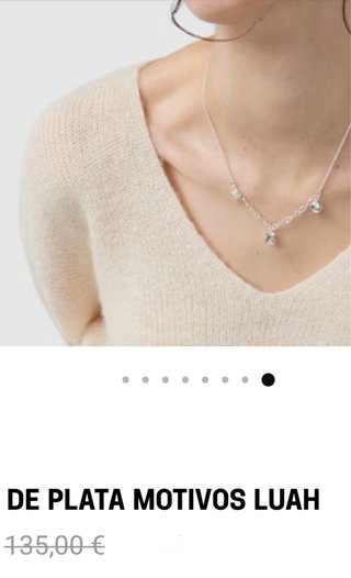Collar TOUS original Luah plata 3 motivos etiqueta
