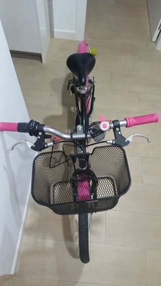 Bici infantil 7-10 años rosa y negra