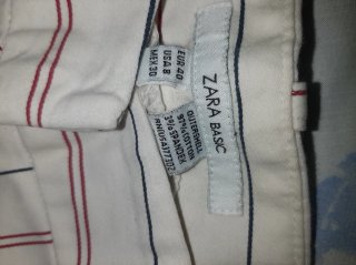 Pantalones de vestir negros y blancos