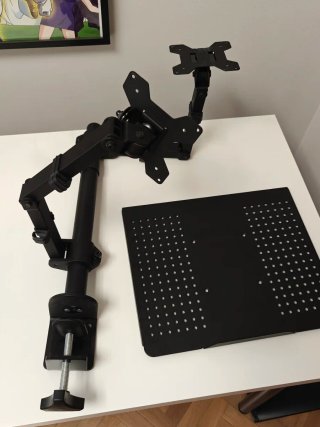 Soporte/Brazo Monitor y Portátil / 2 monitores