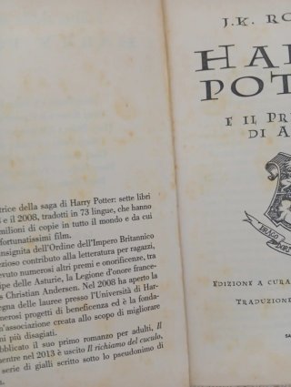 Tre Libri Harry Potter, Volume 2-3-4
