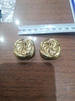Pendientes oro 18kt bicolor huecos grandes