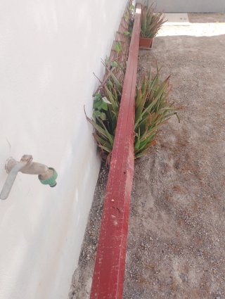 Chapa Sandwich Panel Rojo y blanco 4.5 metros