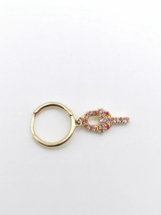 Pendiente individual Tous oro 18k
