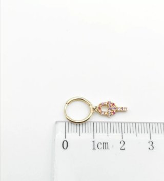 Pendiente individual Tous oro 18k