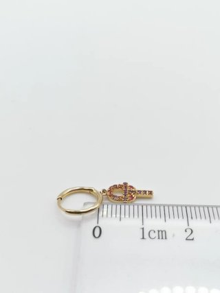 Pendiente individual Tous oro 18k