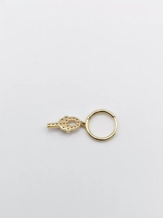 Pendiente individual Tous oro 18k