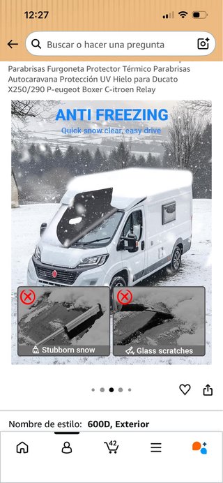 Funda Parabrisas Ducato X250/290 Protector Térmico
