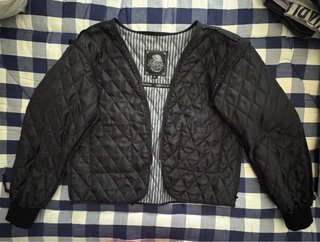Chaqueta motera cuero águila bordada