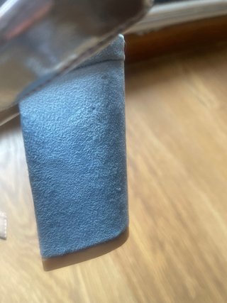 Sandalias Tulipano Azul y Plata con Pedrería