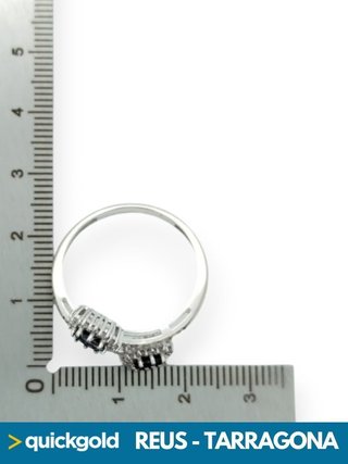 040-747 ANILLO ORO BLANCO 18K DIAMANTES T23