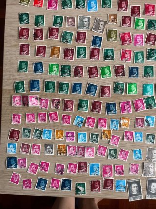 Lote 2 sellos de correos vintage matasellados