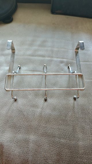 Perchero Cromado 6 Ganchos para Puerta