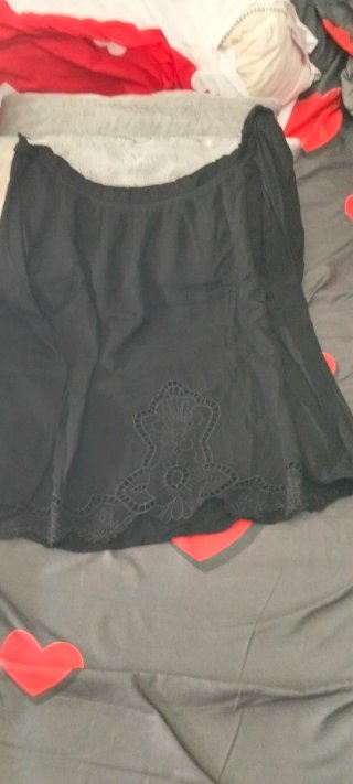 Blusa gasa calada negra talla única