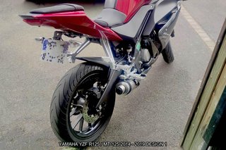 Portamatrículas YAMAHA YZF R125 MT-125 2014 - 2019